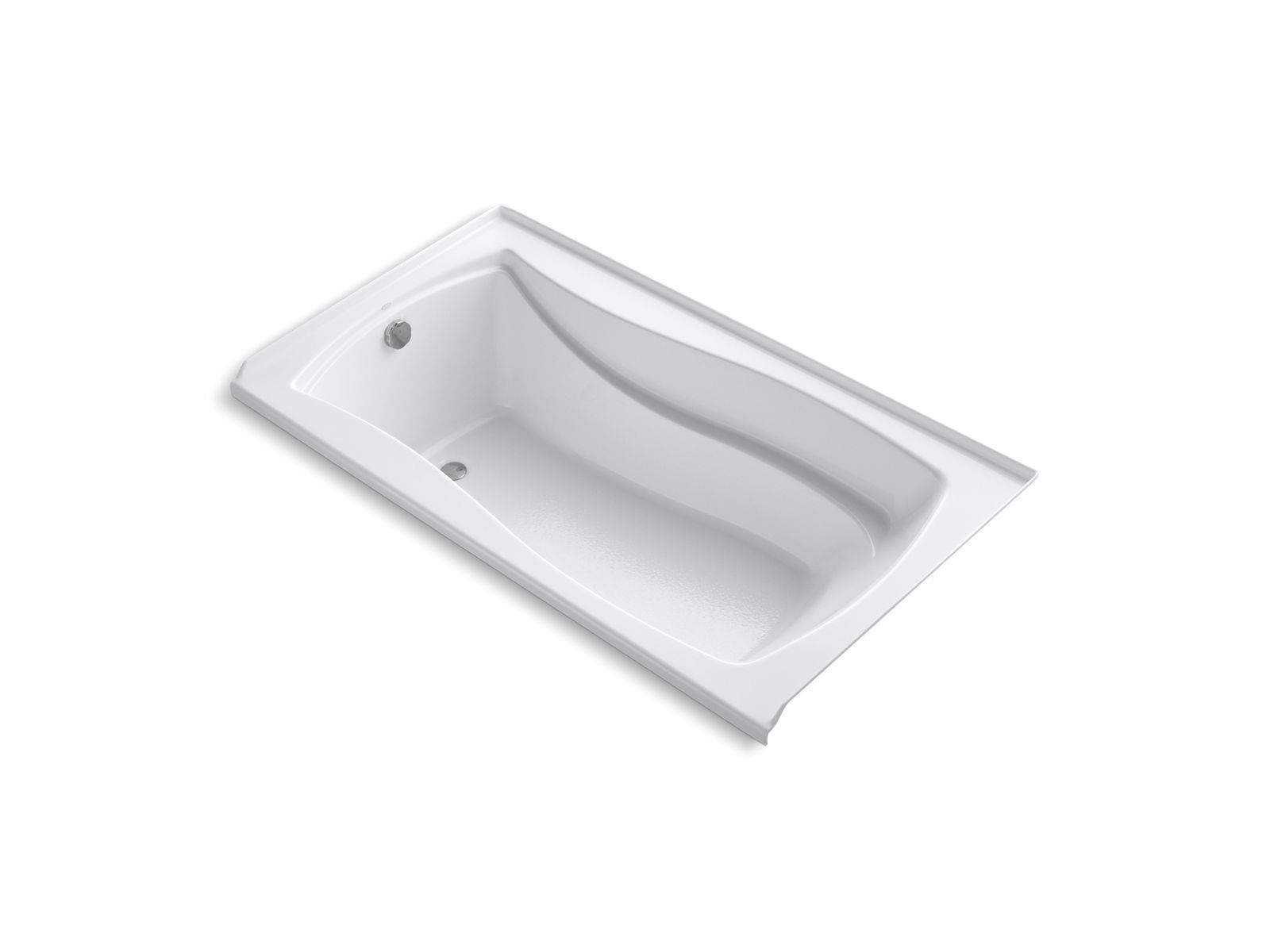 KOHLER | K-1224-VBL | Mariposa 5.5-Ft VibrAcoustic Bath w/ Flange, Left Drain by Kohler