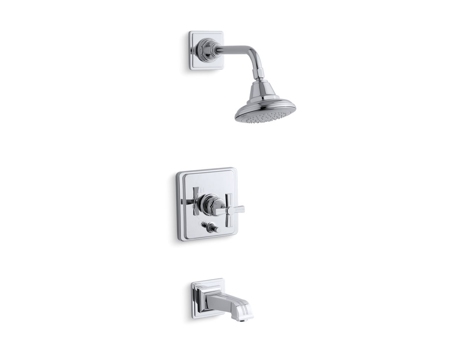 KOHLER | K-T13133-3B | Pinstripe Rite-Temp Bath and Shower Faucet Trim by Kohler