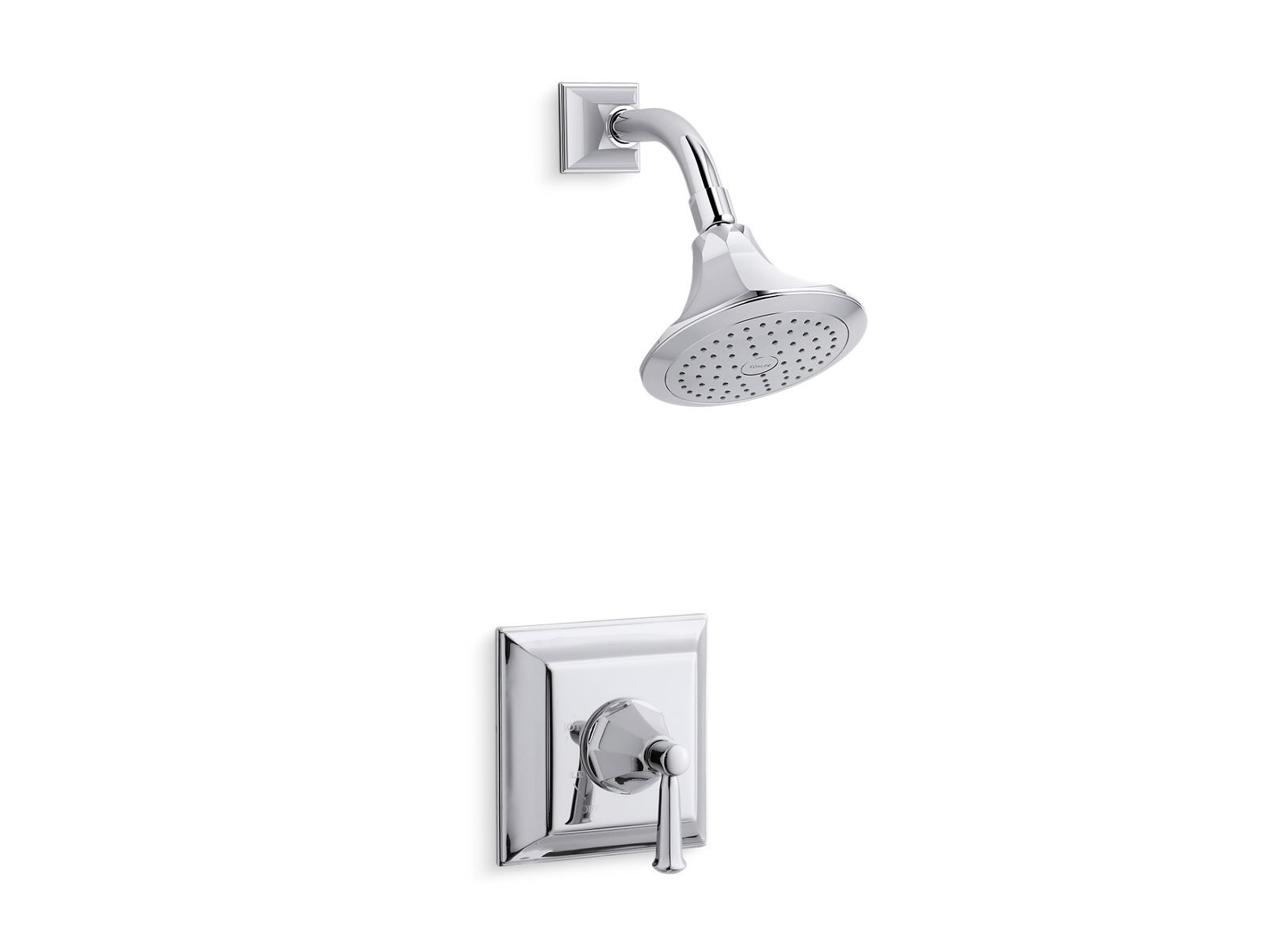 KOHLER | K-TS462-4S | Memoirs Stately Rite-Temp shower valve trim with lever handle and 2.5 gpm showerhead by Kohler