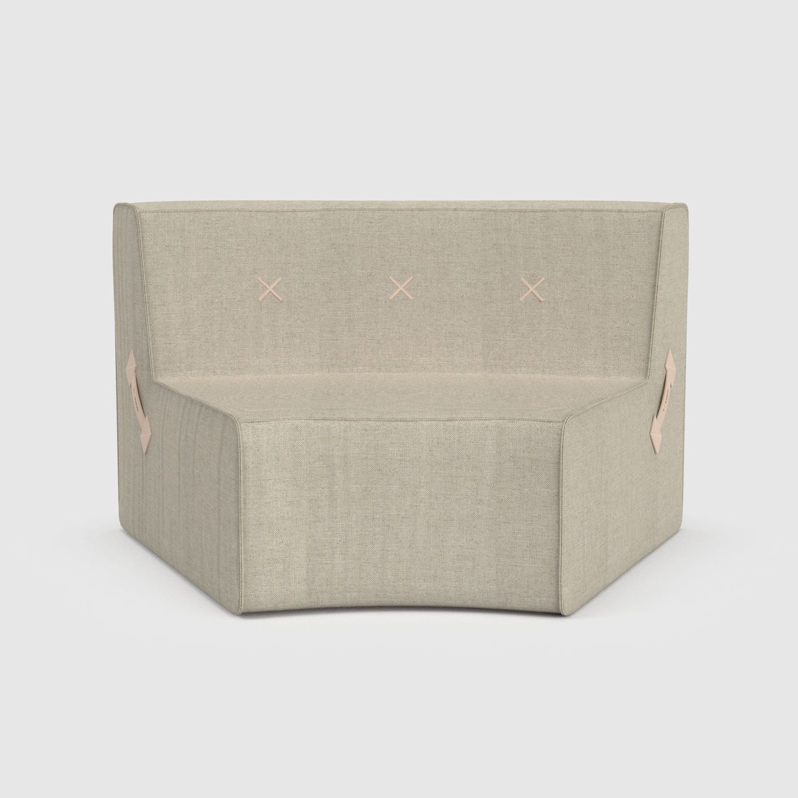 Curved Quadrant Soft Sofa - Large Single - Work by Koskela