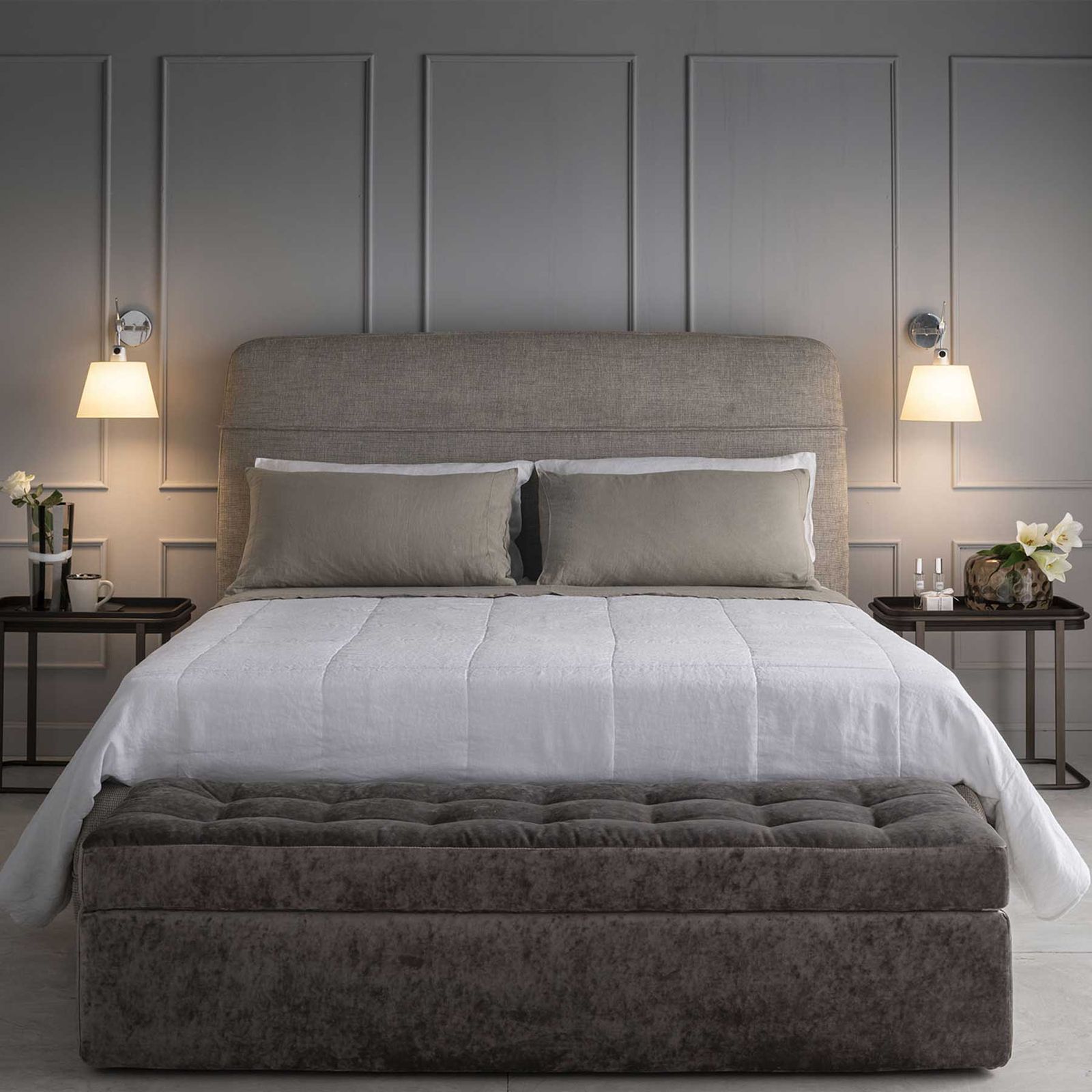 Double quilt by LA FABBRICA DEL LINO