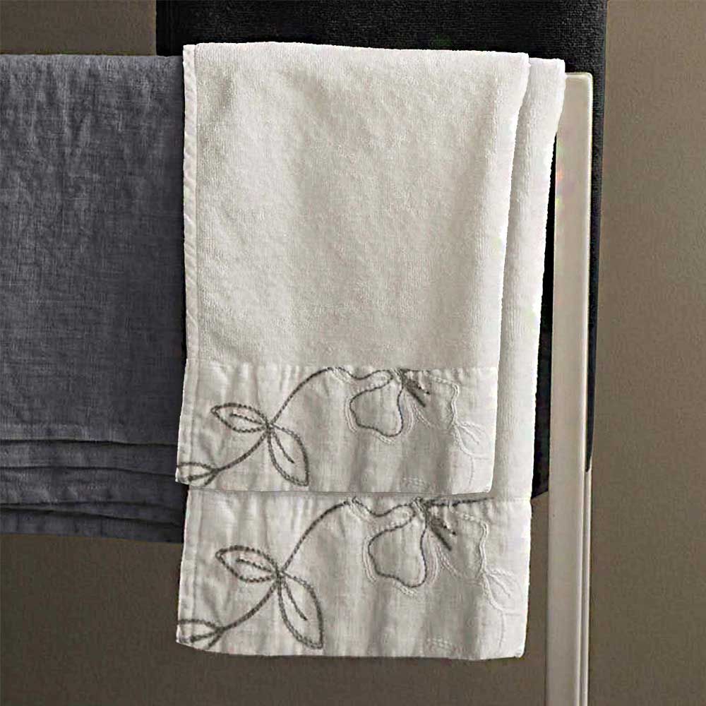 Narciso terry face and guest towel set by LA FABBRICA DEL LINO