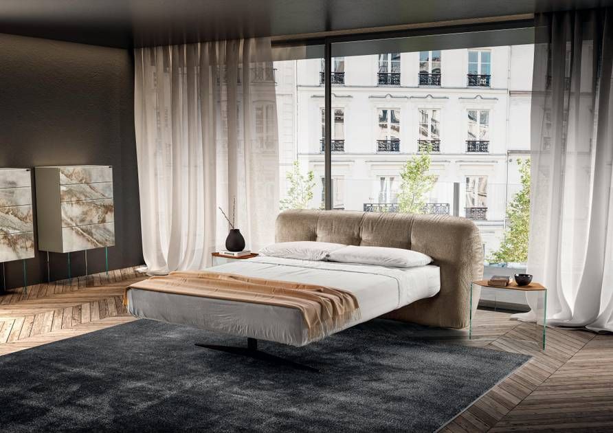 Bounty Bed: Comfort with Padded Headboard by Lago