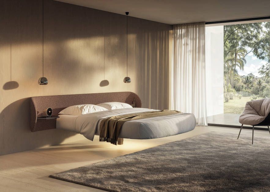 Fluttua Suspended Round Bed by Lago