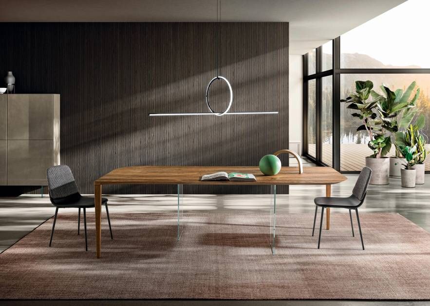 P&J Table: Sleek Wooden Design, Ultrathin Top by Lago