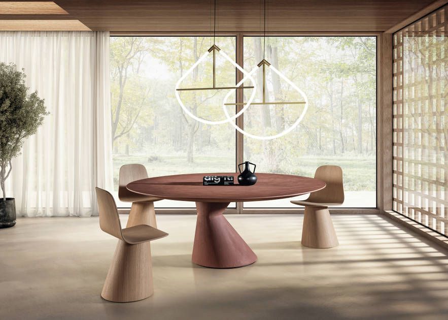 Round dining table Chapeau by Lago