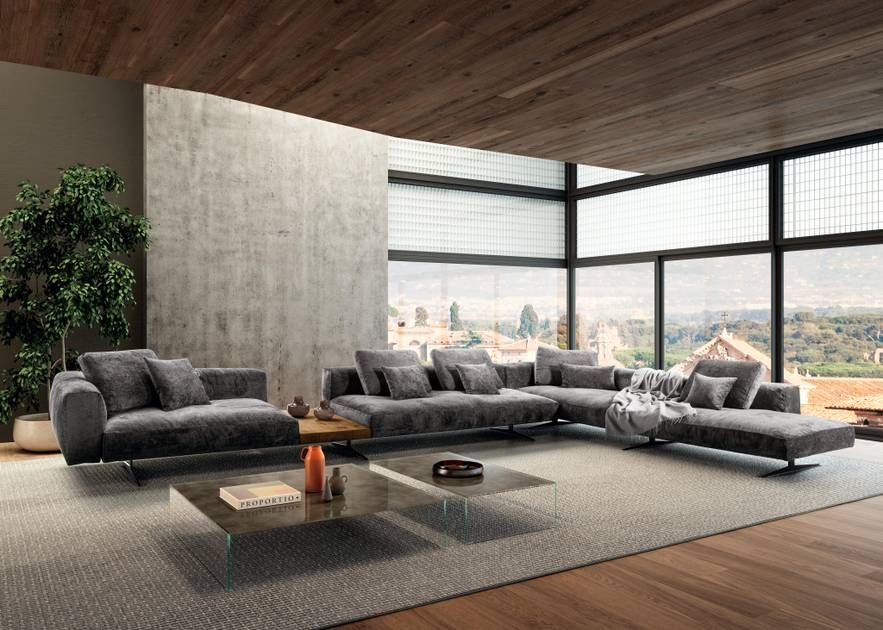 Sleek Glass Side Table: Upglass Coffee Table by Lago