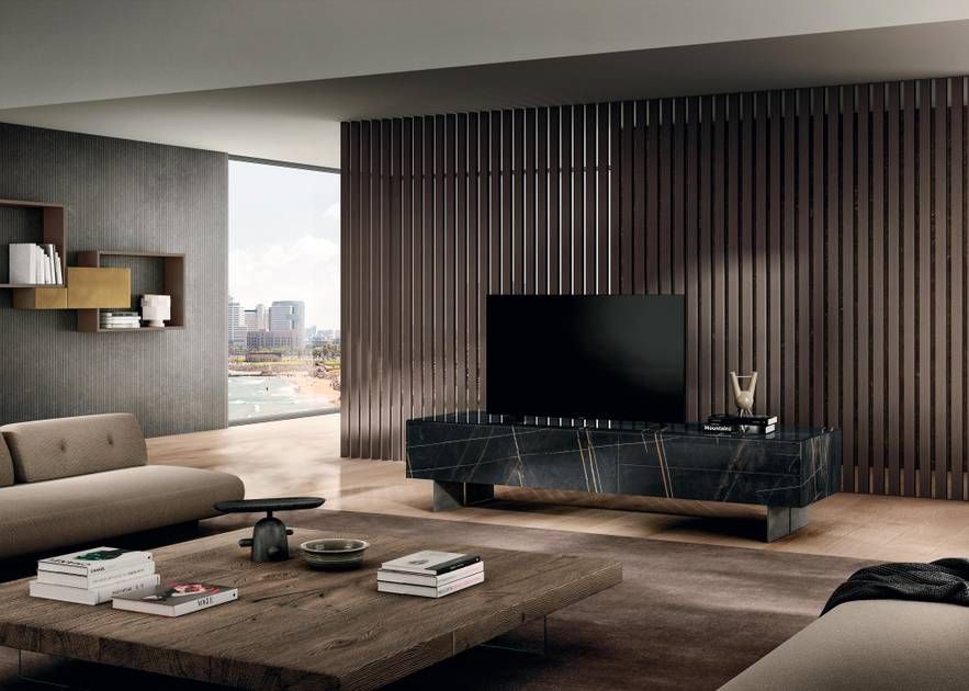 Wall Mounted TV Stand: Materia Tv Unit by Lago