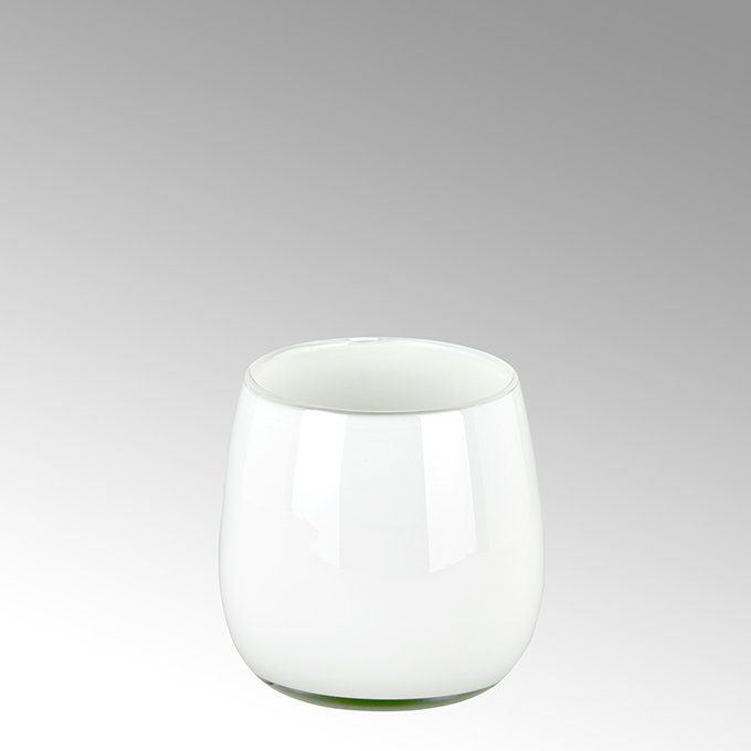Pisano vase H18 D17 small white by Lambert