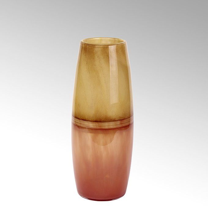 Enshi vase, glass, safran by Lambert