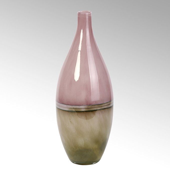 Enshi vase, glass, quarz by Lambert