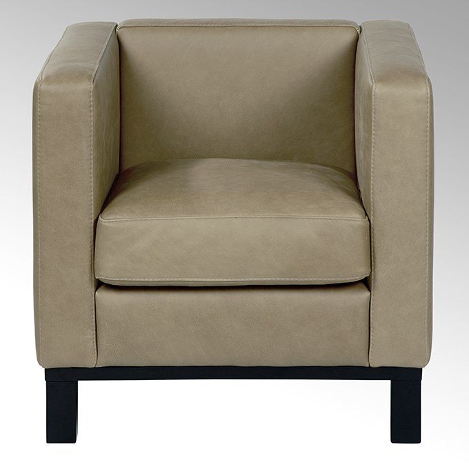 Bella armchair, 74x72x7o cm with leather Santa Fe by Lambert