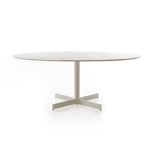LEMMA - Tavolo ovale con top in marmo by Lando