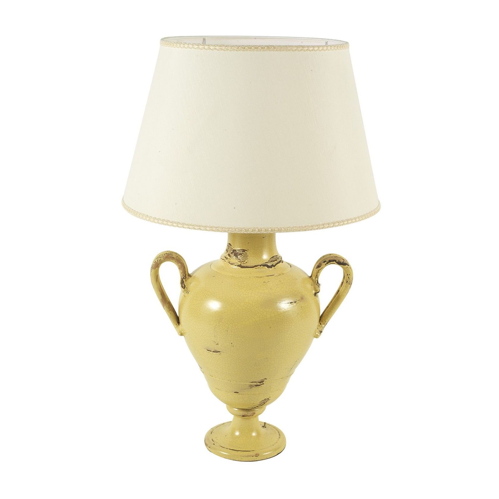 Lamp with shade - decor Arcaica Yellow by L'Antica Deruta