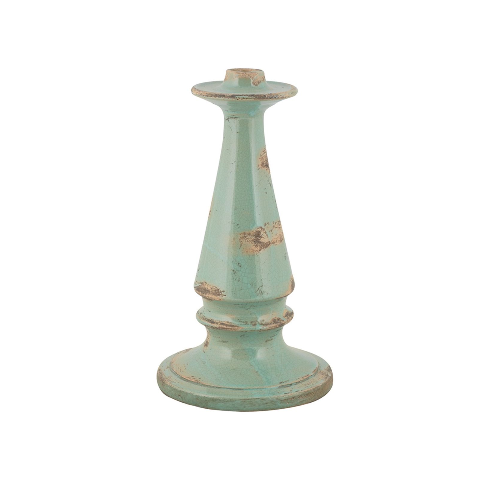 Candlestick - decor Arcaica Green by L'Antica Deruta