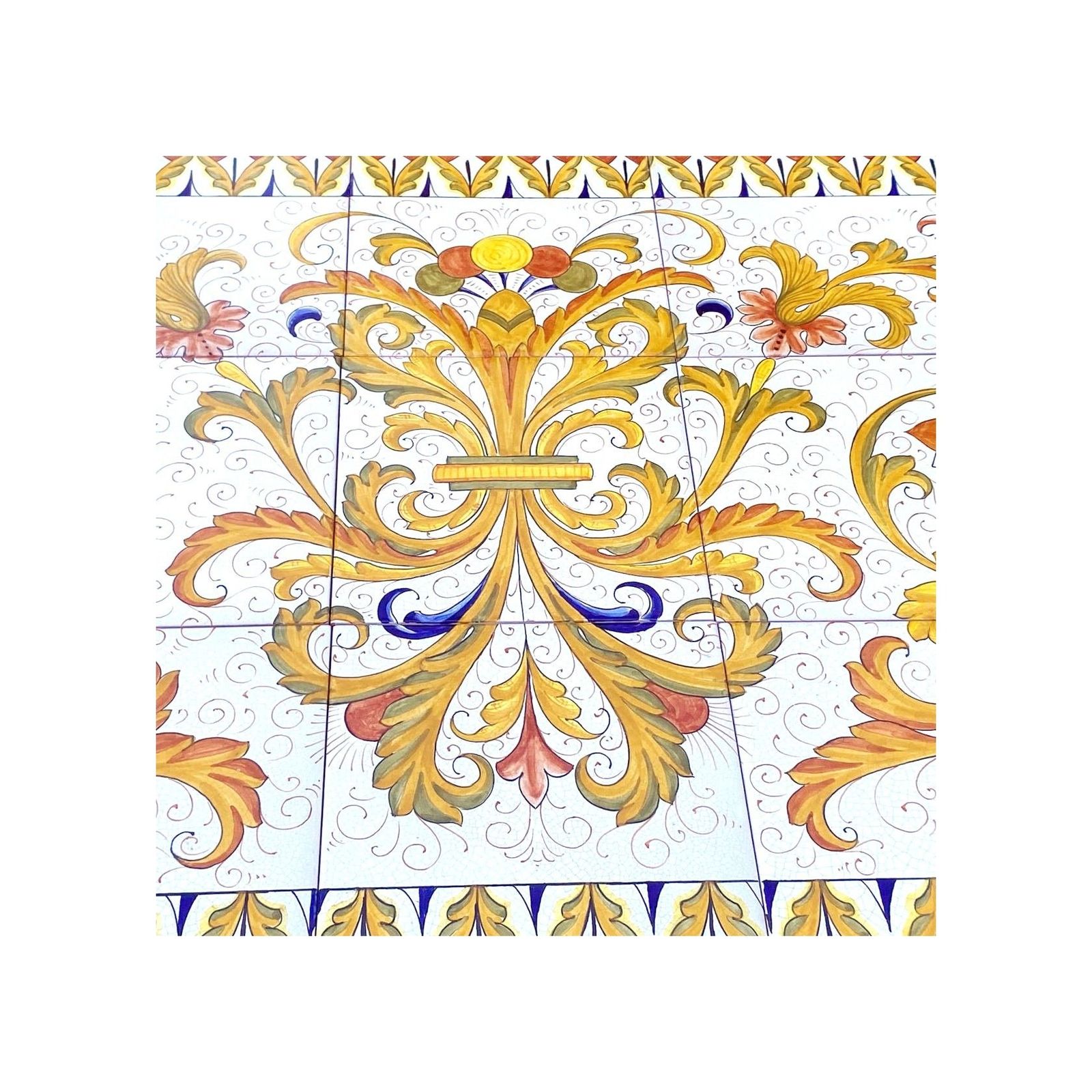 Panel / ceramic tiles - decor Ricco DERUTA.03 by L'Antica Deruta