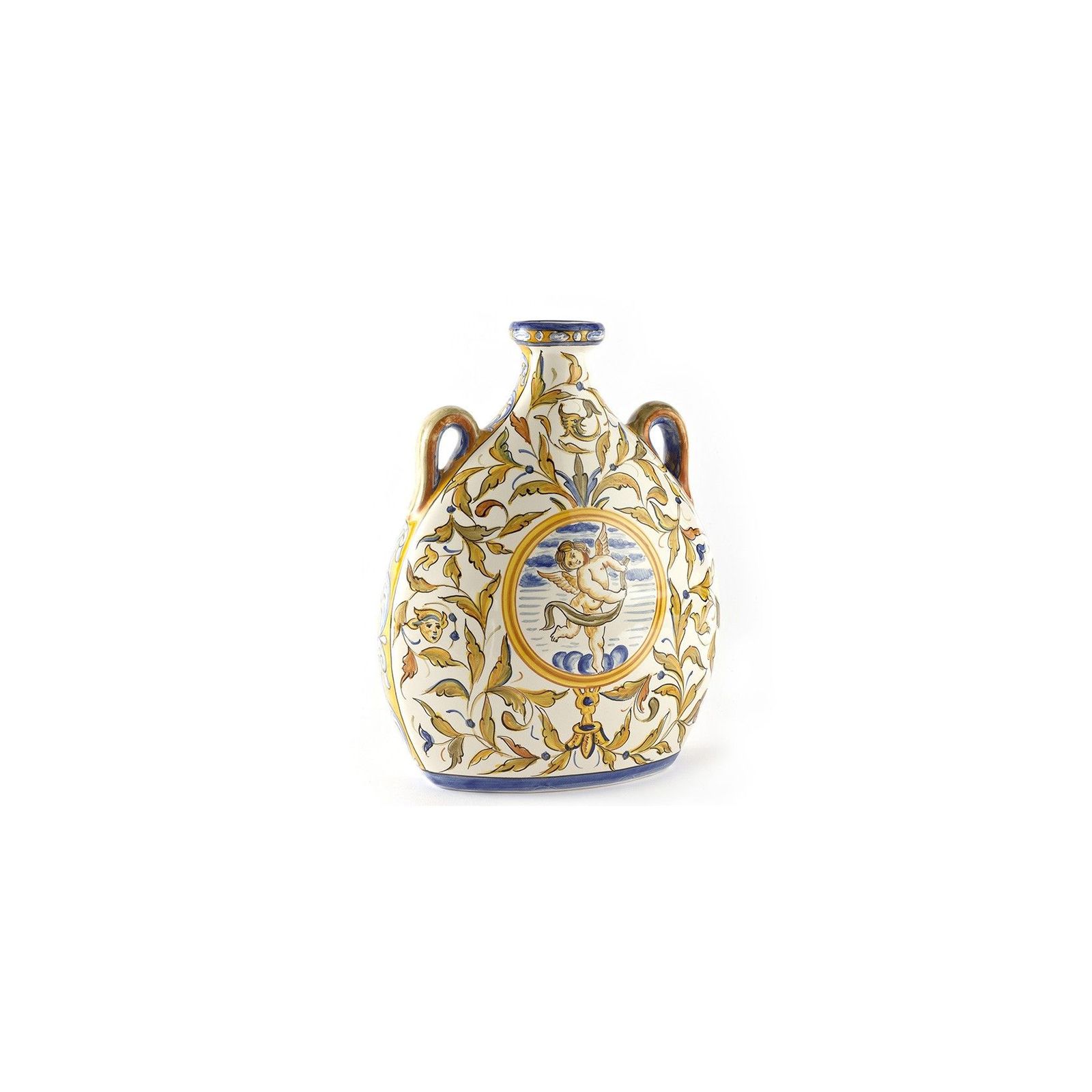 Vase / Anfora / flask - decor Raffaello by L'Antica Deruta