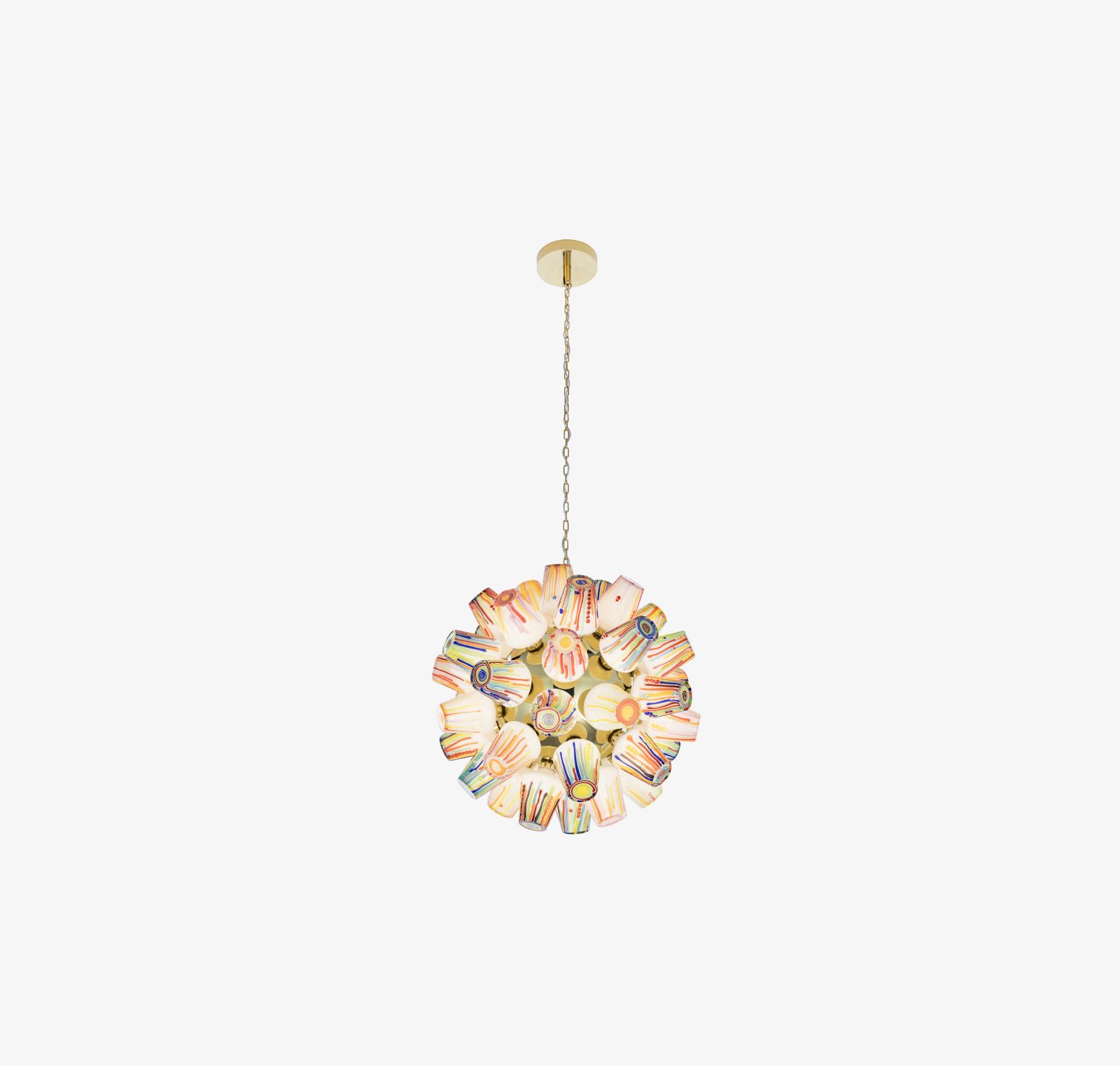 Candy Sphere Chandelier Sculpture by Lasvit