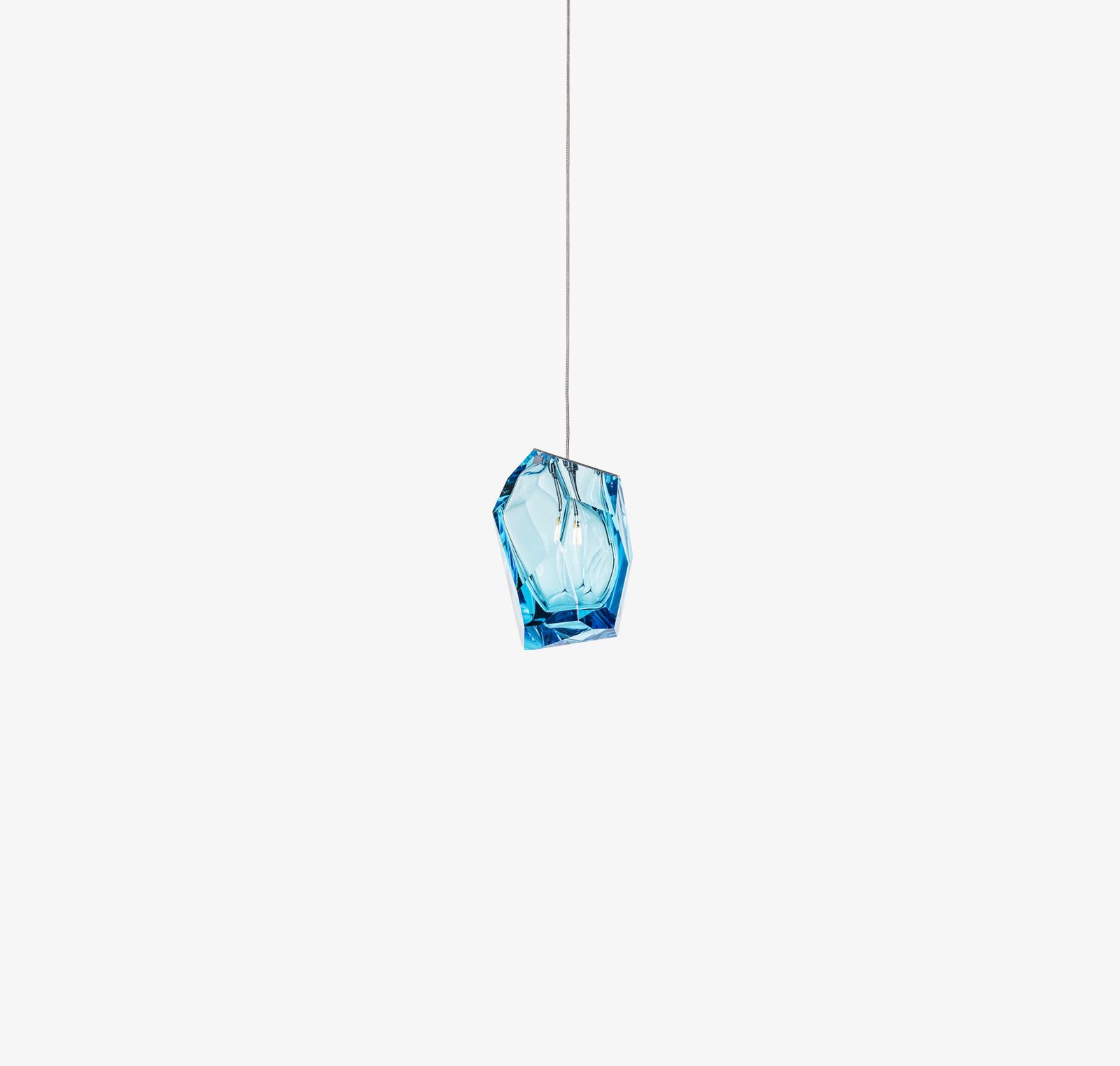 Crystal Rock Single Pendant by Lasvit