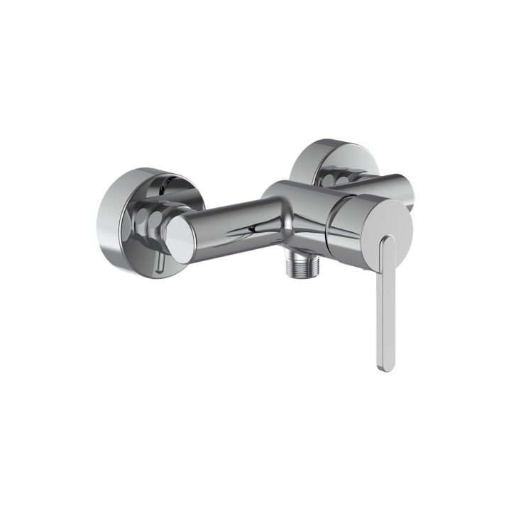 LUA E - Lua E, shower mixer, fittings distance 150 mm, with fittings, without accessories by Laufen