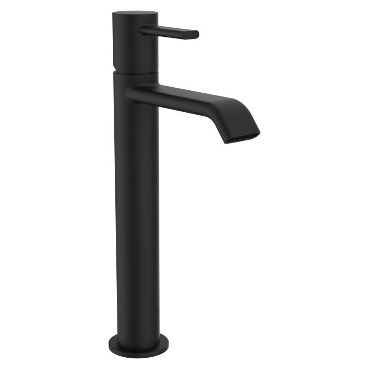 MEDA - Column basin mixer, projection 120 mm, fixed spout, without pop-up waste by Laufen