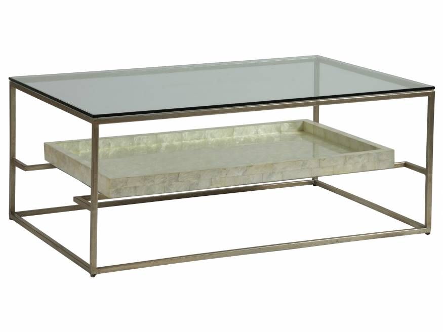 Cumulus Capiz Rectangular Cocktail Table by Lexington