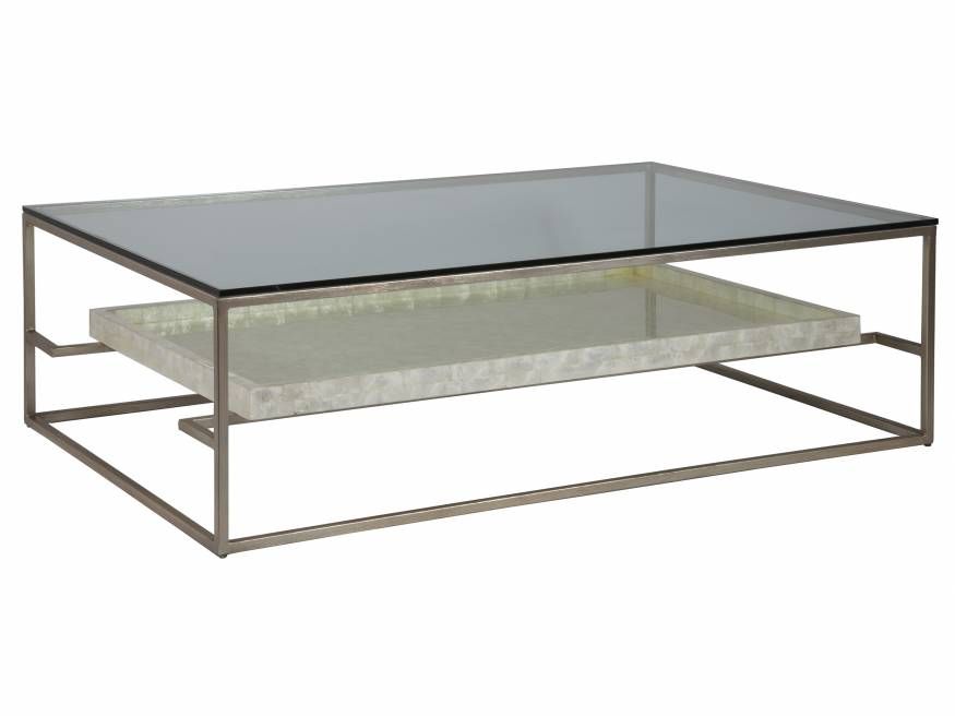 Cumulus Capiz Large Rectangular Cocktail Table by Lexington