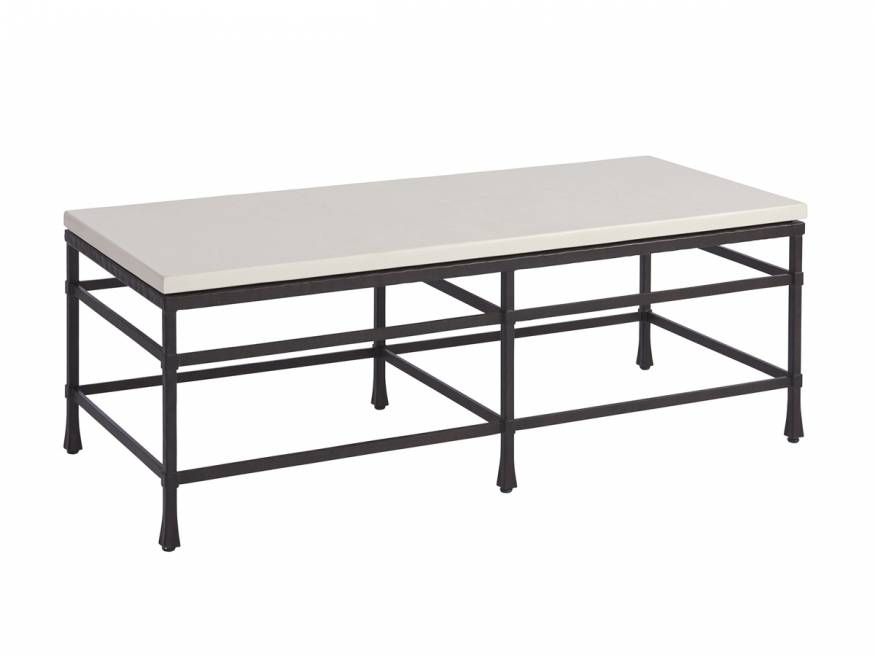 Breakwater Metal And Stone Cocktail Table by Lexington