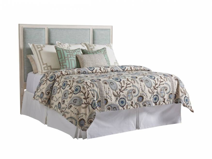 Crystal Cove Custom Upholstered Panel Headboard by Lexington
