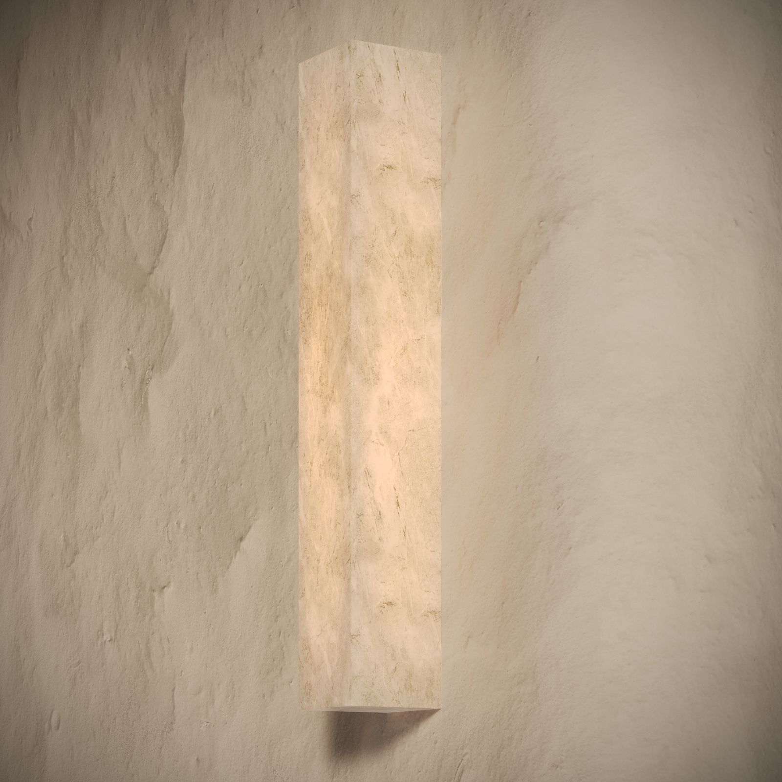 Ardesia Alabaster IP44 LED Square Wall Sconce Light 500mm by LUSSO
