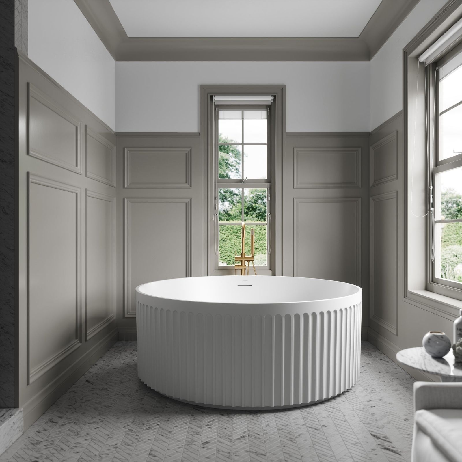 Lusso Light Jadore Round Freestanding Bath 1500mm by LUSSO