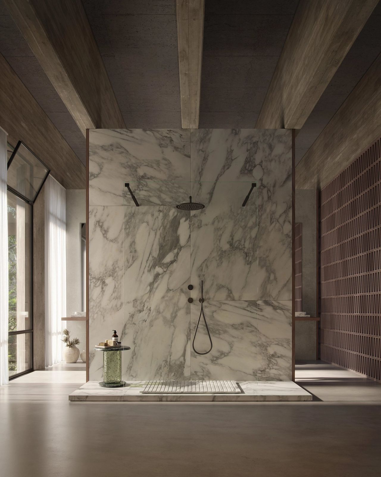 Tyre shower tray by Maami Home