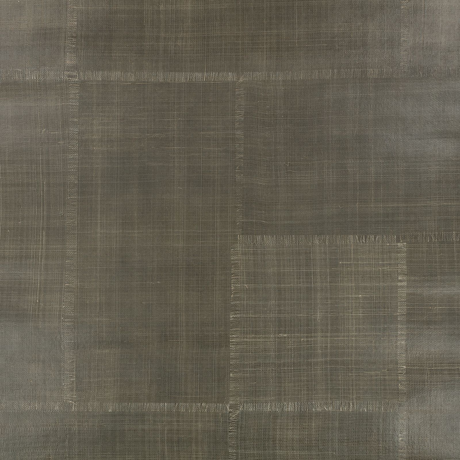 Abacá Patchwork Wallcovering Pewter by Mark Alexander