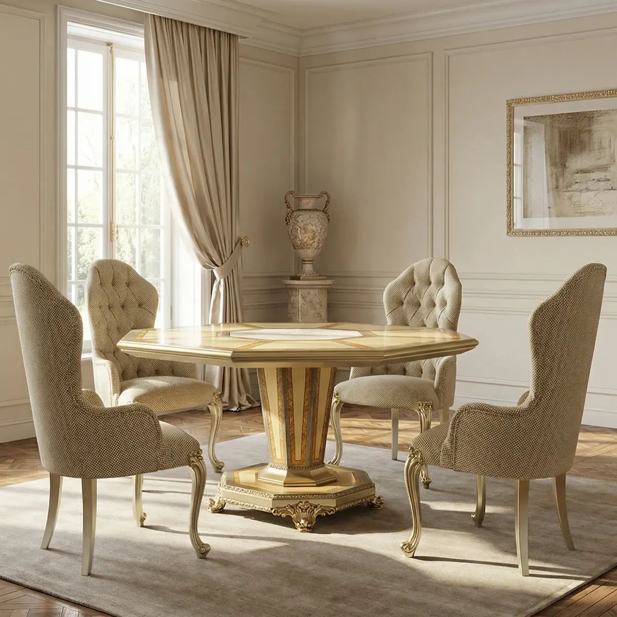 Agnes octagonal table • MARZORATI by Marzorati