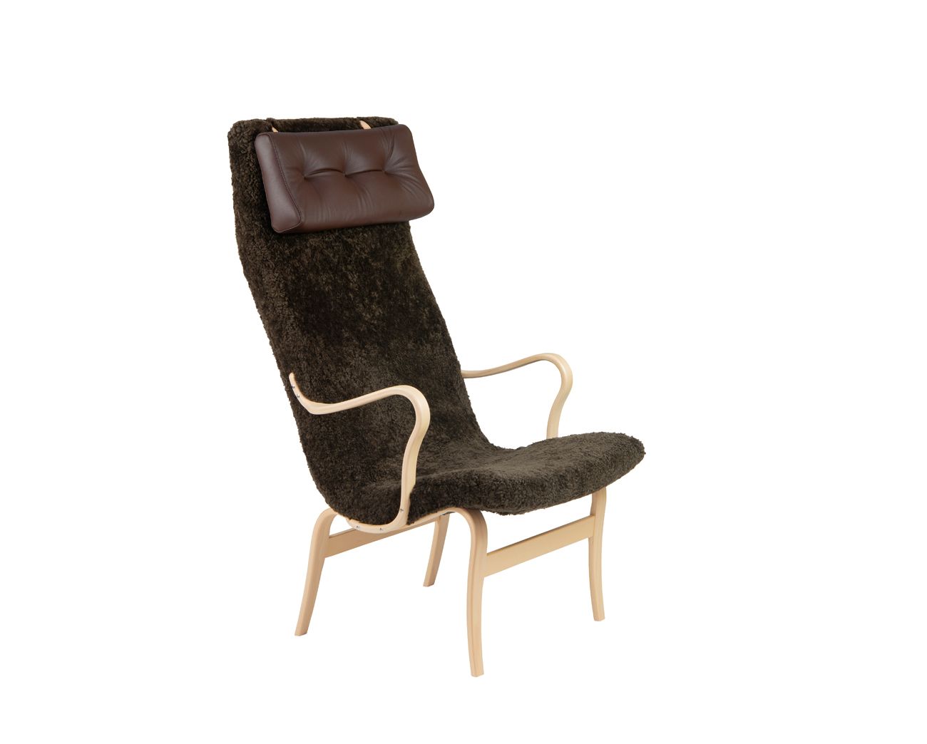Eva high back-Sheepskin by Mathsson