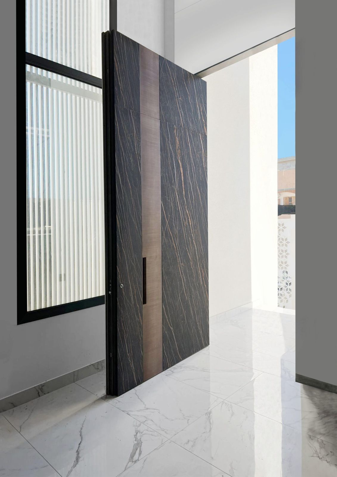 Storia di un progetto Mister Shut - Realizzazione di Porta a Biliko con boiserie superiore — Mister Shut by Mister Shut