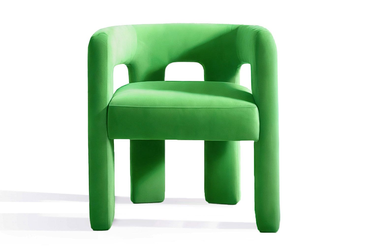 Brutal Armchair Green Velvet by Moanne