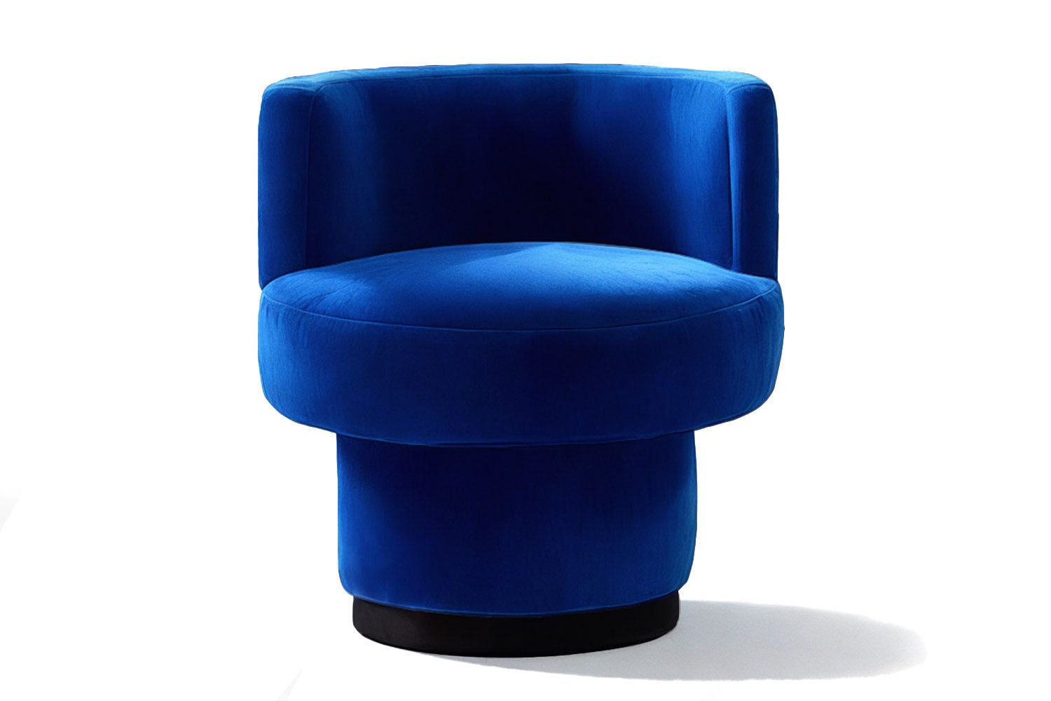 Caos Accent Chair Blue Velvet by Moanne