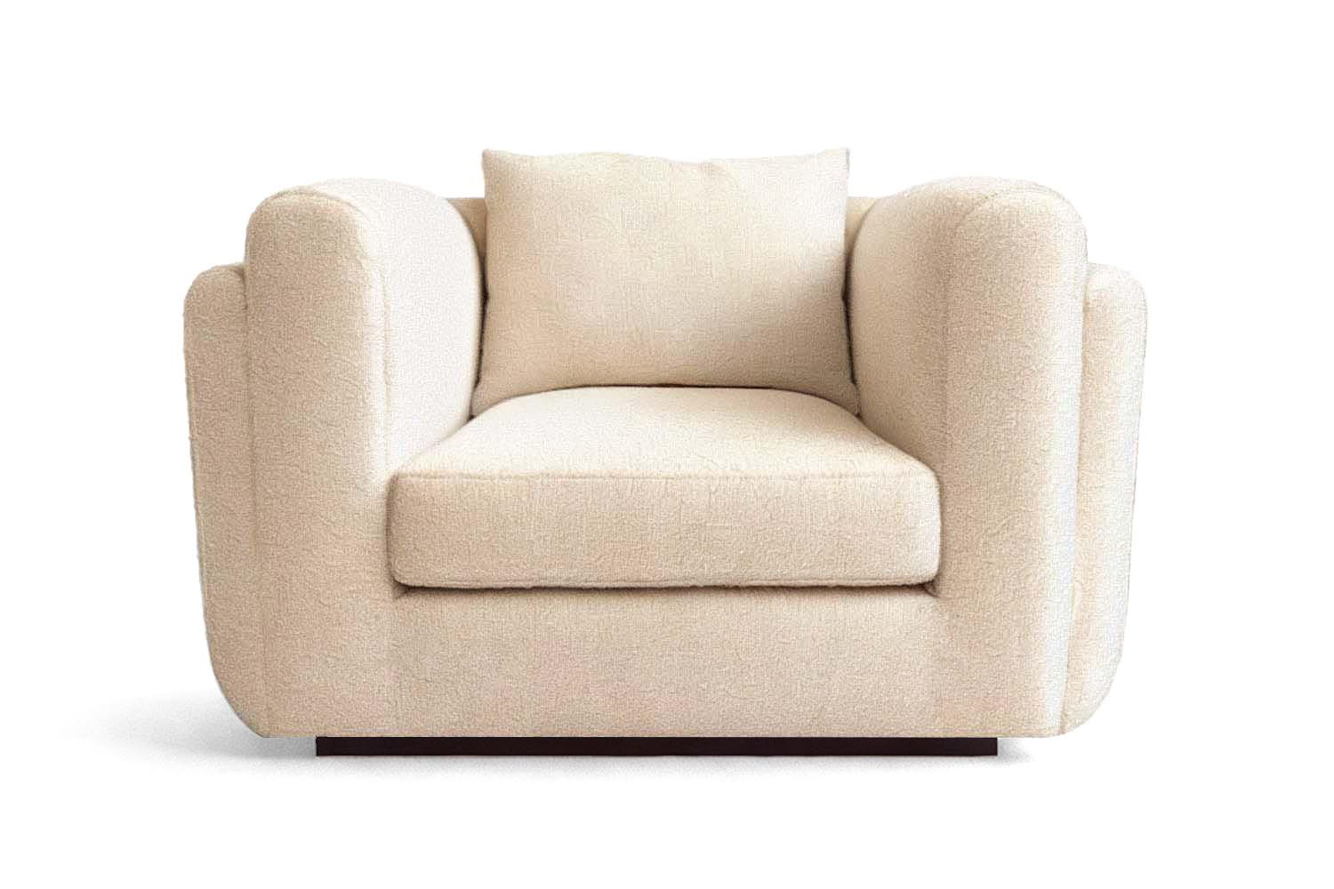 Desafío Club Chair White Bouclé by Moanne