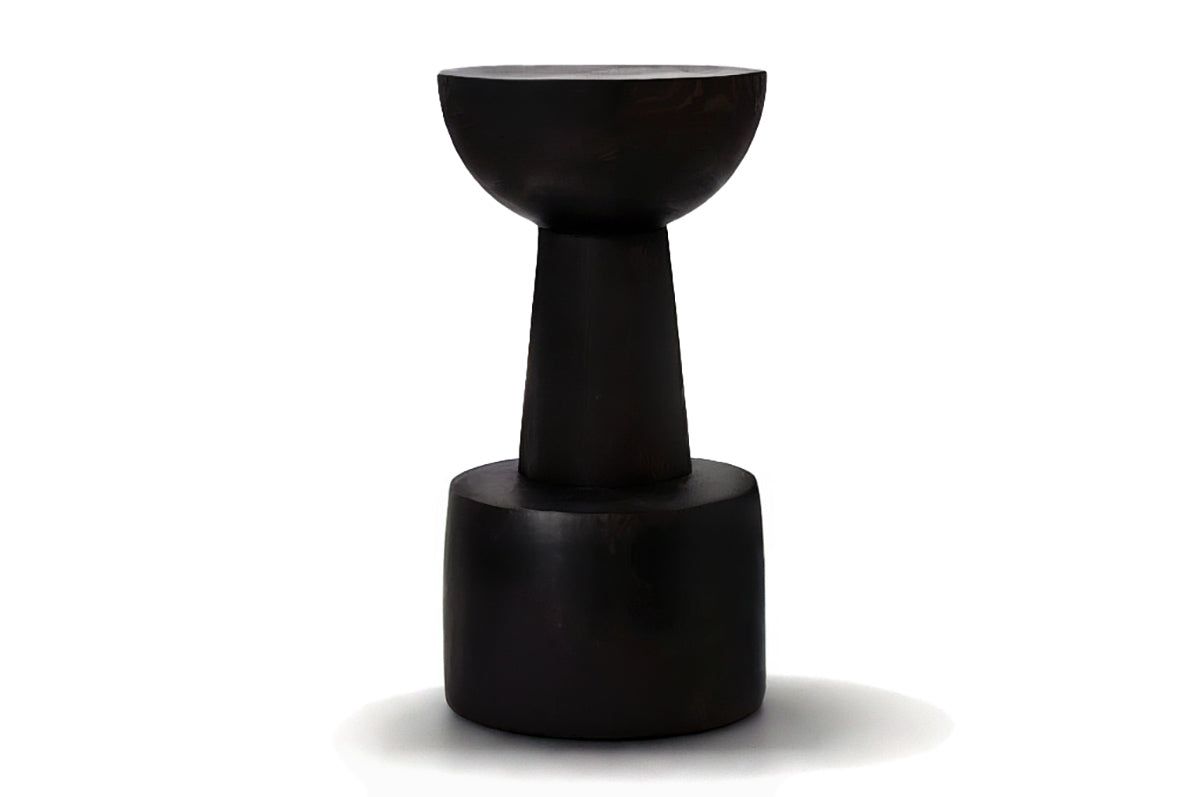 Pureza Barstool Solid Dark Wenge Wood by Moanne
