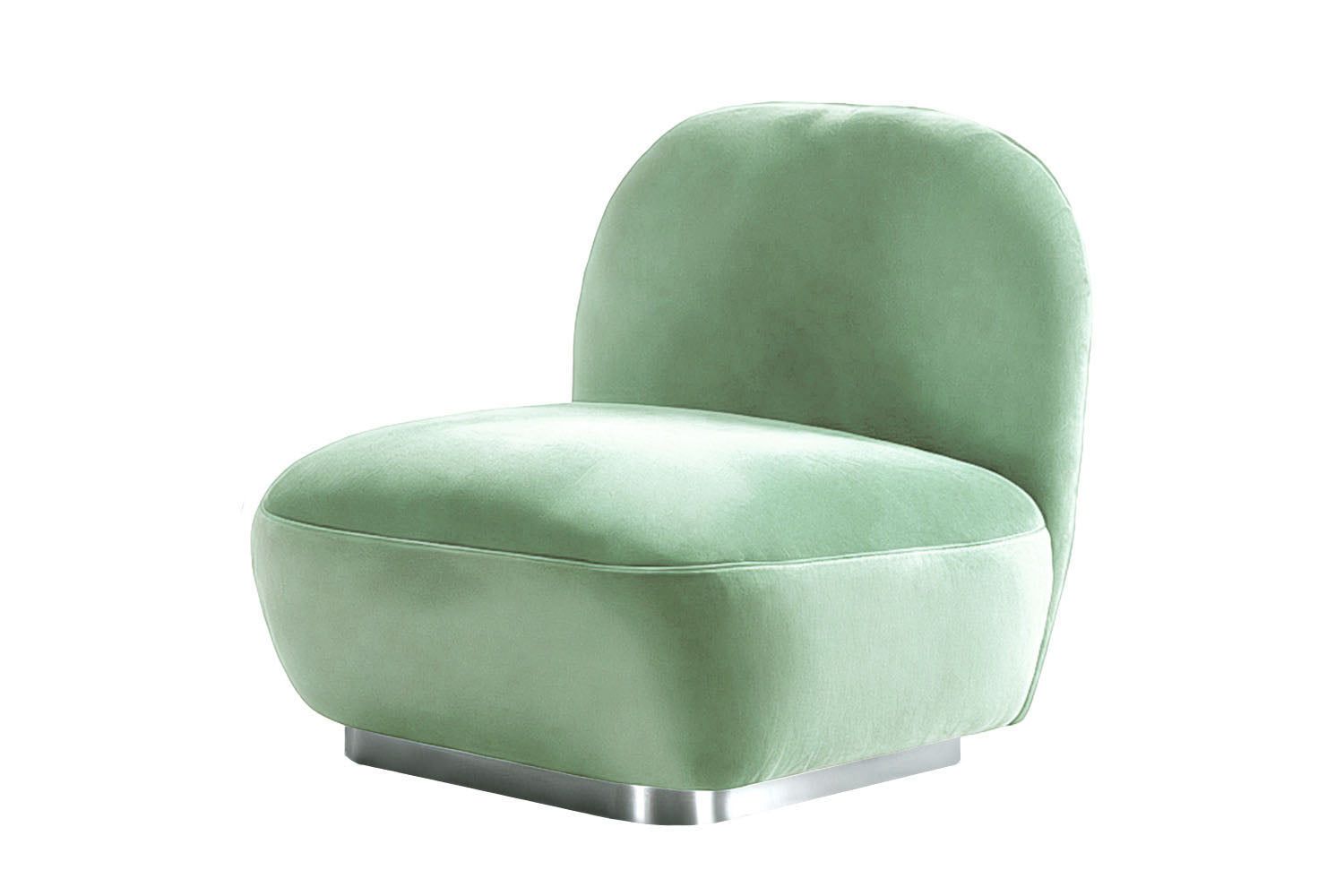 Susurro Accent Chair Aquamarine Velvet by Moanne