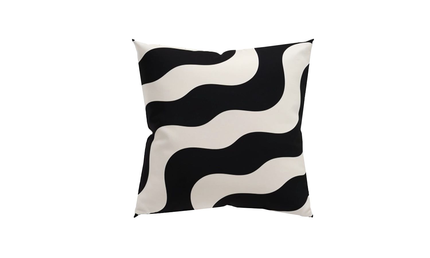 Trama Cushion Black/White Waves by Moanne