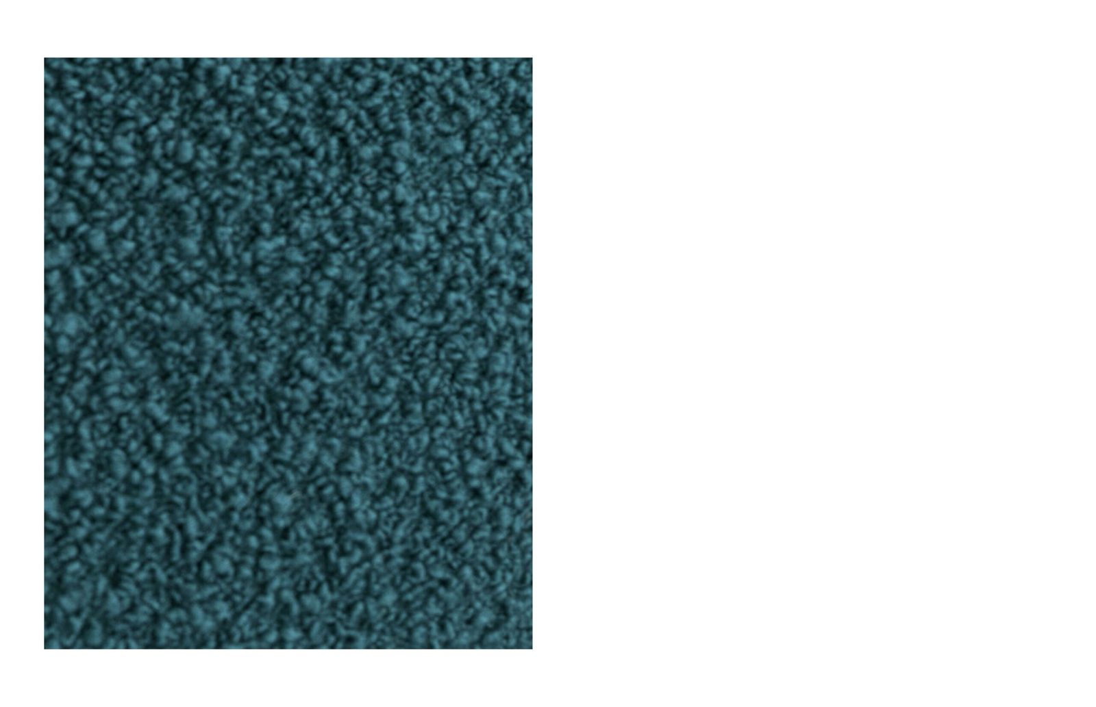 Sample Peacock blue bouclé wool fabric by Morica Design