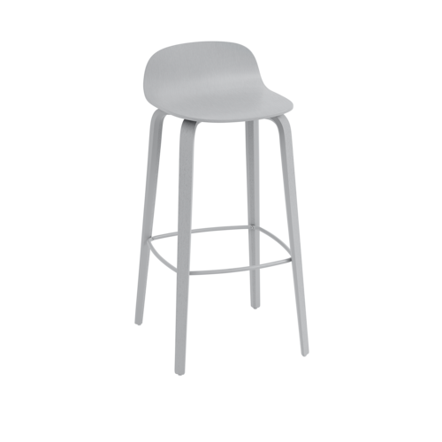 Visu Bar Stool Wood Base - 75 cm / 29.5" by Muuto