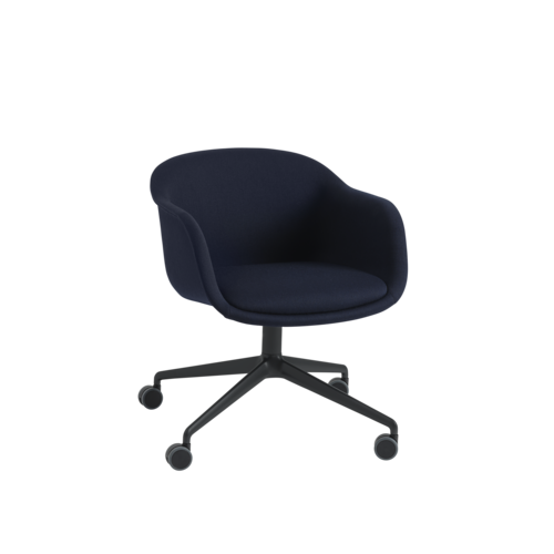 Fiber Conference Armchair Swivel Base w. Castors by Muuto