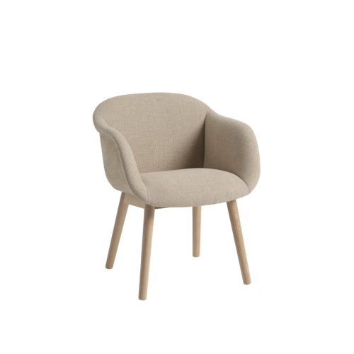 Fiber Soft Armchair Wood Base by Muuto