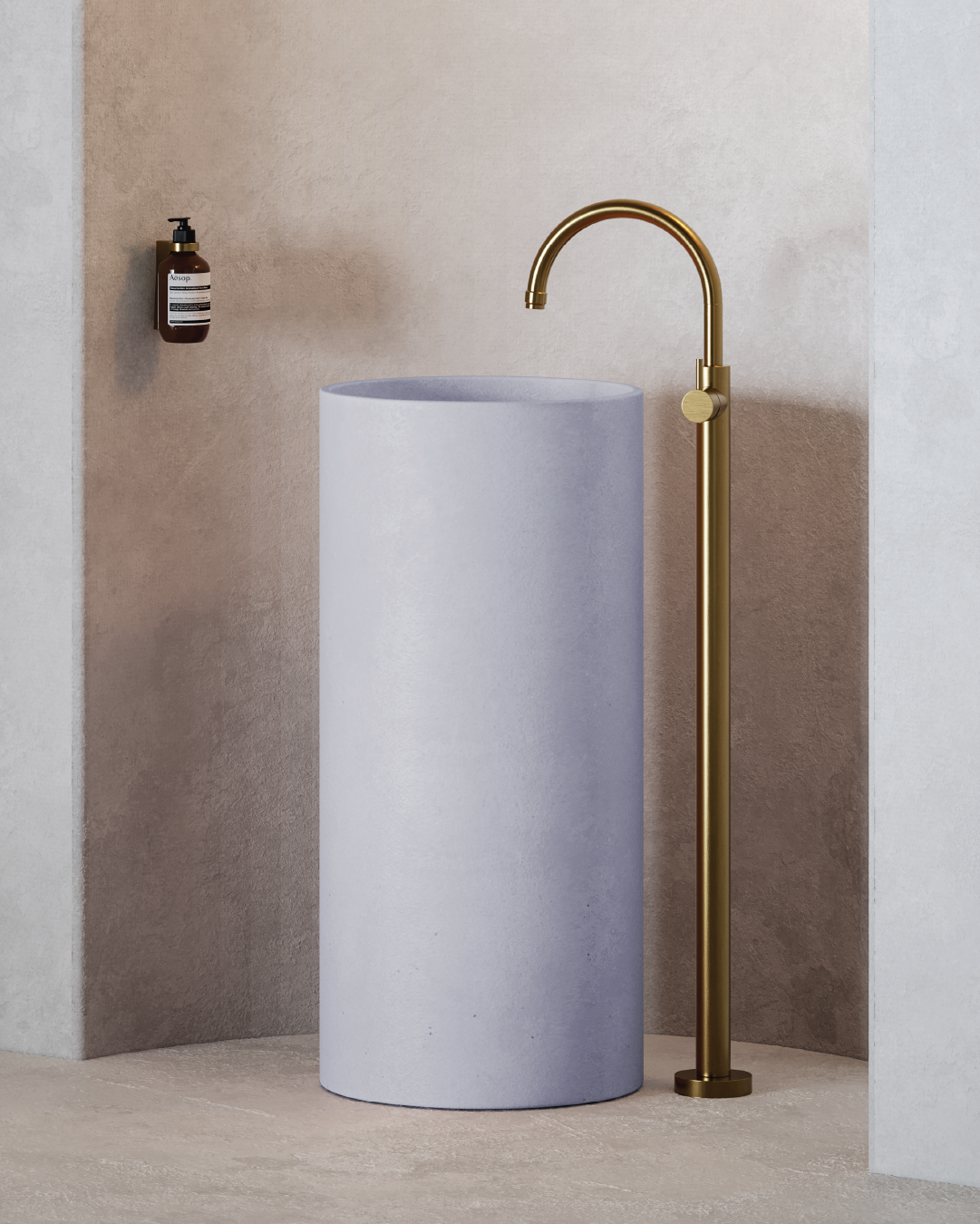 Luna Freestanding Basin (Lilac) by Nood Co
