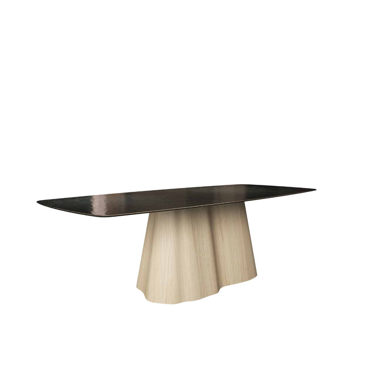Marilyn Dining Table, Oak & Glass — NORD ARIN by Nordarin Prod Com