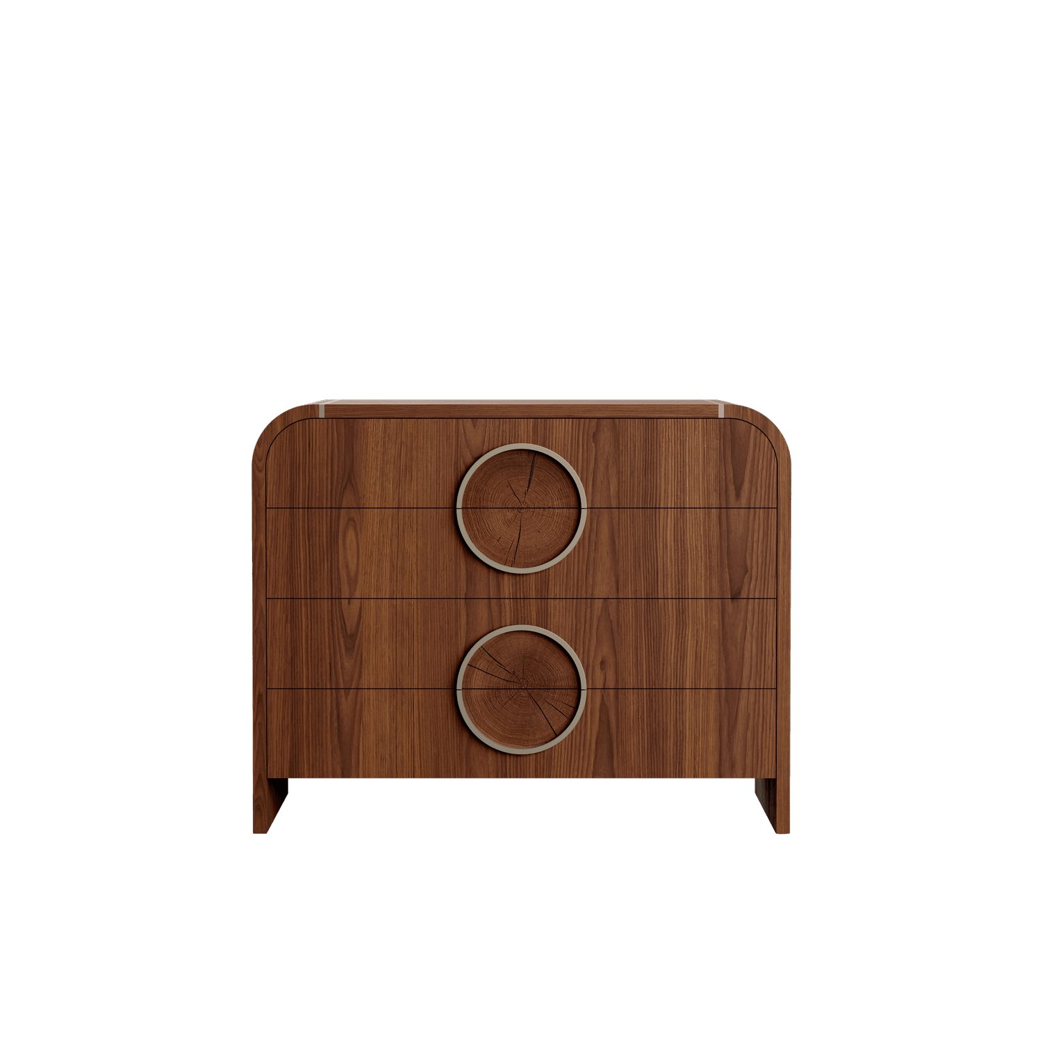 Milano Chest of drawers, American Walnut — NORD ARIN by Nordarin Prod Com