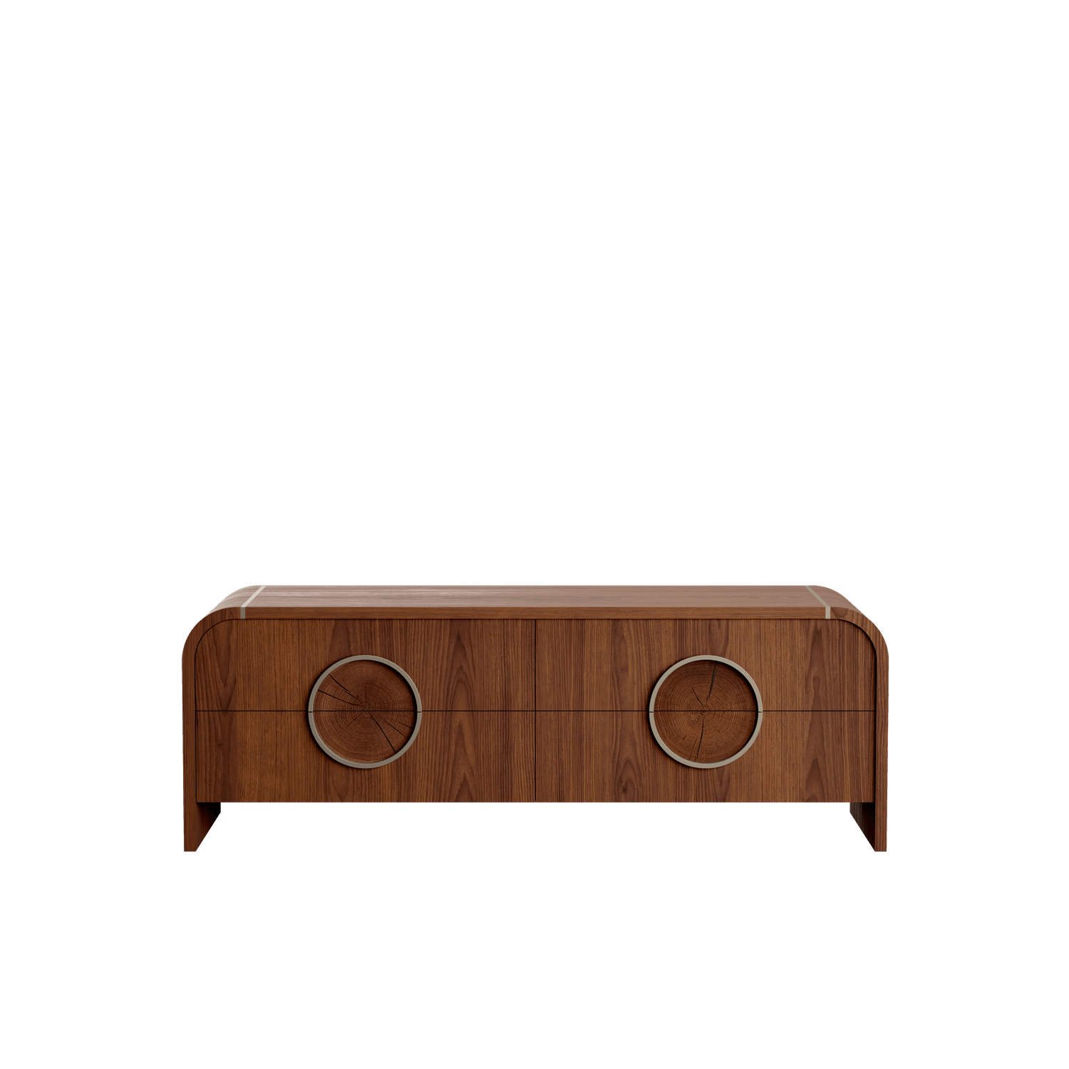 Milano Low Cabinet, American Walnut — NORD ARIN by Nordarin Prod Com